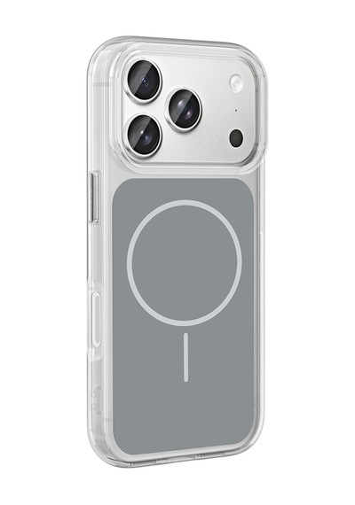 Noktaks - İphone 17 Pro Uyumlu Kılıf Metal Buton Tasarımlı İkonik Sert Silikon Kapak - Siyah - T39874