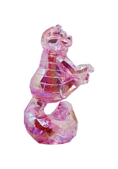 Enesco Facets Alice Harikalar Diyarında Cheshire Kedi Heykelcik, 9,78 Cm, Pembe