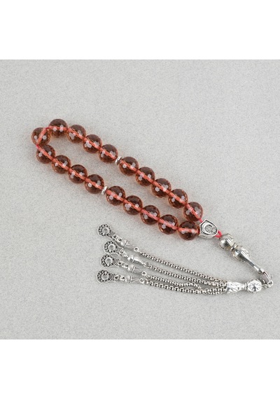 Orijinal Zultanit Taşı Metal İmameli Basık Küre Kesim 12x13mm Tesbih