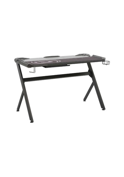 Ryze Extreme Karbon Fiber Rgb Oyuncu Masası - Siyah 120x60x76 Cm Siyah