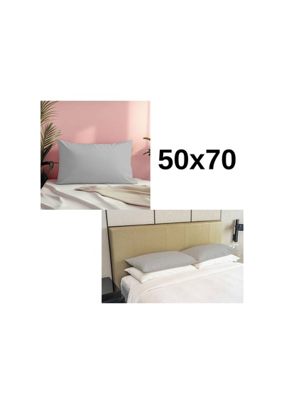 2'li Pamuklu Kumaş Yastık Kılıfı Seti Somon - 723543510 Somon