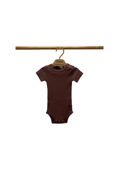 Tiffany Baby & Kids Tiffany Baby Organik Theme Kısa Kol Çıtçıtlı Body 89008 Kiremit