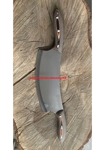Dmr Çelik Paslanmaz Kebap Zırhı Carbon Çelik Zırh Çift Kollu Zırh 700 Gr Gri