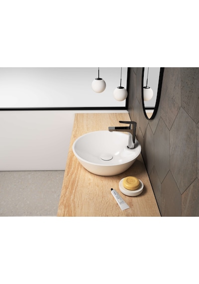 Isvea Sistema Y Tezgah Üstü Çanak Lavabo 45 Cm, Batarya Delikli Beyaz 10sy65045