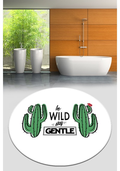 Gentle Çap Banyo Halısı Djt 200x200 cm, Banyo Halısı , Banyo paspası yıkanabilir