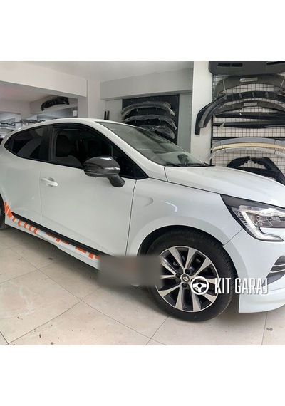 Kit Garaj Renault Clio 5 Yan Marşpiyel Çift Plastik Boyasız