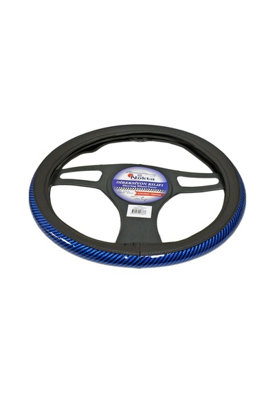 Nyf Fx-002 Geçmeli Direksiyon Kılıfı Çember Parlak Karbon Mavi 38 Cm