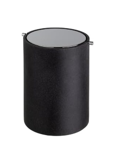Banyo Çöp Kovası 4 L - Siyah/krom Renk Çok Renkli