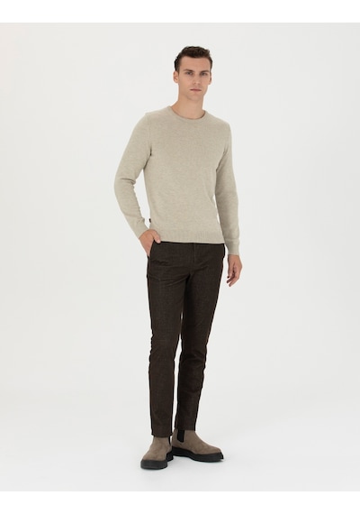 Pierre Cardin Erkek Kahverengi Kanvas / Chino Pantolon 50278130-vr029 Kahverengi