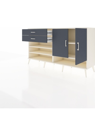 Hyperion Konsol 4 Raflı 2 Çekmeceli 2 Kapaklı 176x44x99 Aytaşı-an Aytaşı-antrasit Hyperion Konsol 4 Raflı 2 Çekmeceli 2 Kapaklı 176x44x99 Aytaşı-an Aytaşı-antrasit