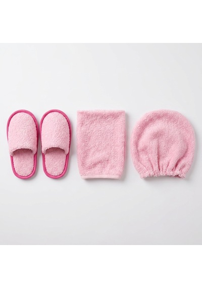 Leylek Yeni Doğan Bornoz Seti - Pembe Lovely Açık Pembe