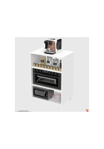 Silva 70x119,2x48 Cm Mikrodalga Ve Midi Fırın Standı - 3 Bölmeli Çok Amaçlı Mutfak Rafı Beyaz Silva 70x119,2x48 Cm Mikrodalga Ve Midi Fırın Standı - 3 Bölmeli Çok Amaçlı Mutfak Rafı Beyaz