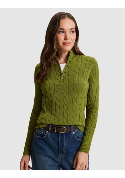 Pierre Cardin Yeşil Regular Fit Basic Kazak 50331512 Vr016