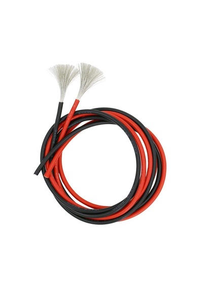 10 Awg Silikon Kablo 3 Metre Kırmızı+3 Metre Siyah