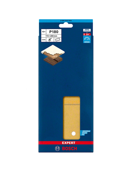 Bosch Expert C470 115 X 280 Mm 10'lu 180 Kum Zımpara Kağıdı 2608900850