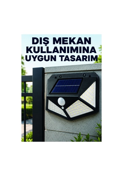 Bahçe Balkon Garaj Ve Girişler İçin Güneş Enerjili Hareket Sensörlü Led Duvar Lambası Çok Renkli Çok Renkli