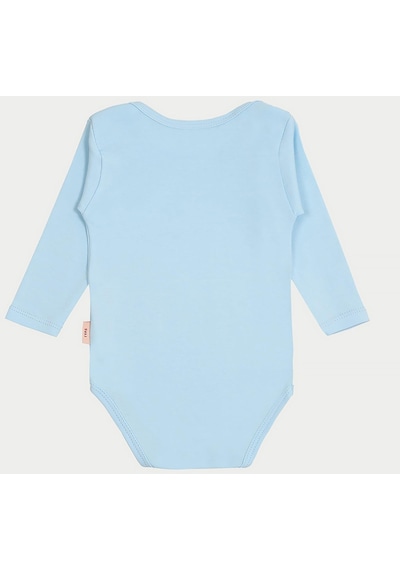 Vitmo 5'li Bebek Uzun Kollu Pamuk Çıtçıtlı Body-mavi Mavi