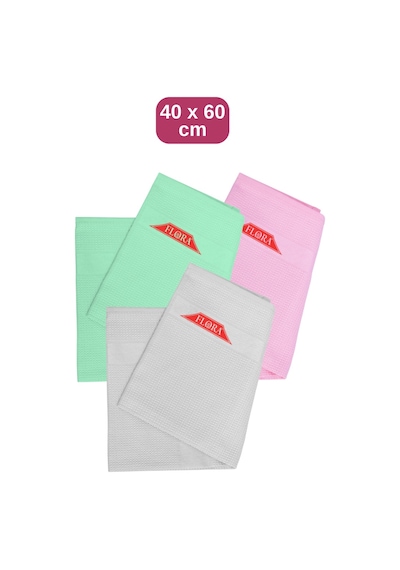 3 Adet Mikrofiber Cam Ve Yüzey Temizlik Bezi, Islak Kuru Kullanım Leke Bırakmaz Yıkanabilir 40x60cm Çok Renkli