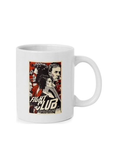 Fight Club Tasarımlı Kupa Bardak Beyaz
