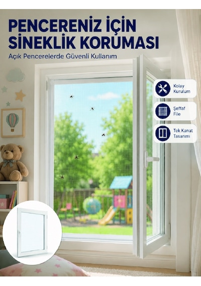 Sinek Ve Uçan Böceklere Karşı Koruyucu Pencere Sineklik Filesi - Lisinya