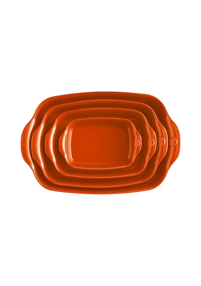 Emile Henry Tart Börek Fırın Kabı Dikdörtgen 22 X 14,5 Cm Turuncu/toscane Turuncu