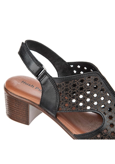 Hush Puppies Fito 624216 Hakiki Deri Kadın Sandalet Siyah