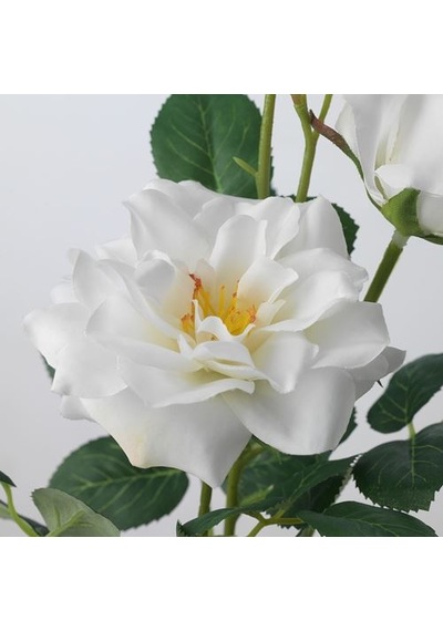 Ikea Smycka Yapay Çiçek, Beyaz, 65 Cm, Gül