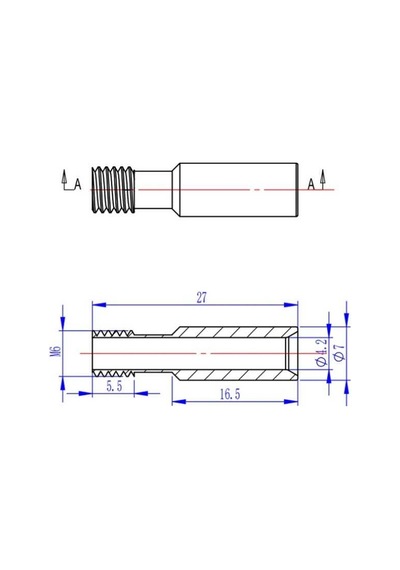 Creality M7X27Mm Barel - 1 Adet - Ender 3 V2 Uyumlu