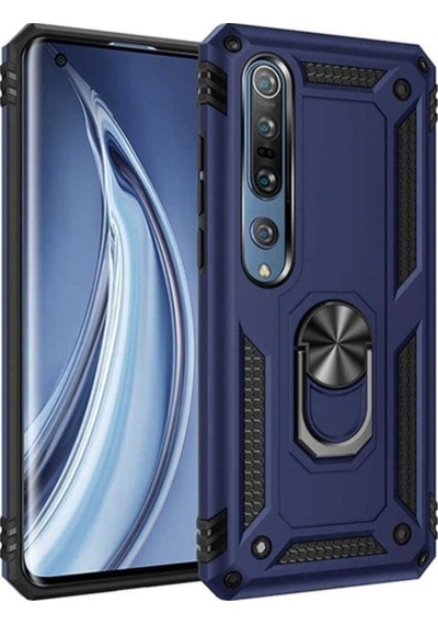 Xiaomi Mi 10 Kılıf Zore Vega Kapak Mavi