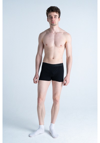 Mercan Ultra Rahat Erkek Boxer Siyah
