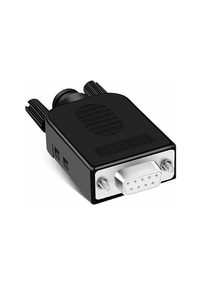 Kutulu Db9 Dişi Konnektör 9 Pin D-sub Seri Port Terminal Adaptör