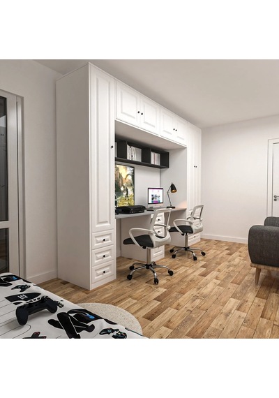 Mix Dolaplı Çalışma Masası Mdf Siyah Mix Dolaplı Çalışma Masası Mdf Siyah