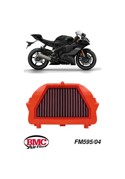 Bmc Fm595/04 Yamaha Yzf-r6 2010-2021+ Kutu İçi Performans Hava Filtresi