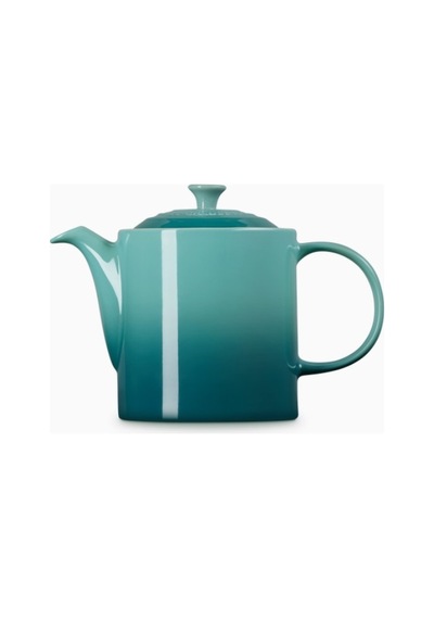 Le Creuset 4 Fincan Kapasite Şık Tasarım Büyük Seramik Demlik Turkuaz