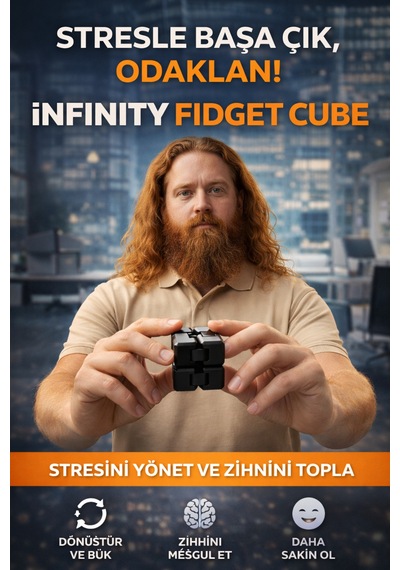 Katlanabilir Stres Küpü Fidget Oyuncak Cep Boyutu Taşınabilir Sonsuz Küp Zeka Oyuncağı