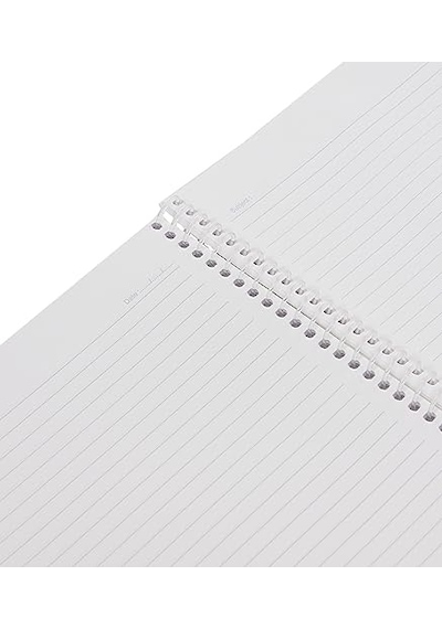 A4 Pet Spiralli Karton Kapaklı Defter 144 Yaprak - Çizgili Çok Renkli