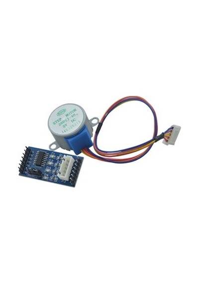 Robocombo-28Byj-48 Redüktörlü Step Motor Ve Uln2003A Step Motor Sürücü Kart