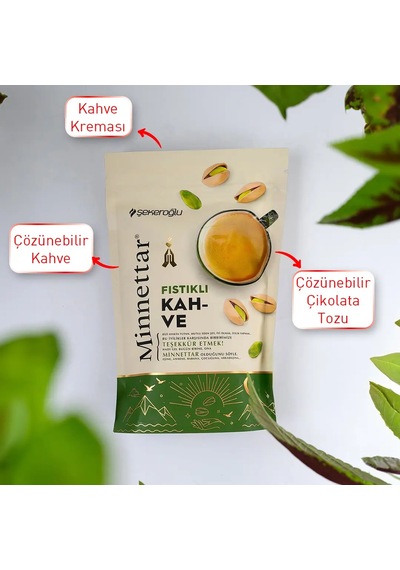 Minnettar Fıstıklı Kahve 165 Gr Geleneksel