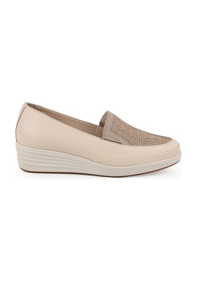 Mamma Mia Kadın Günlük Ayakkabı Slip-on Taşlı Kalın Taban Hakiki Deri Anne Ayakkabısı 26y-7670 Krem Mamma Mia Kadın Günlük Ayakkabı Slip-on Taşlı Kalın Taban Hakiki Deri Anne Ayakkabısı 26y-7670 Krem