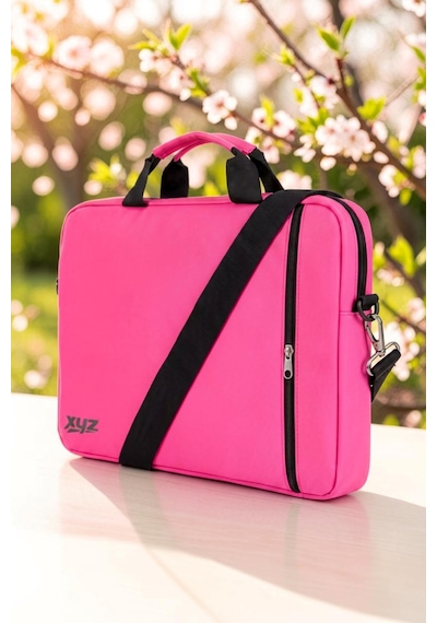 Classone Xyz Serisi Xyz-t26 15.6  Unisex Apple MacBook Uyumlu Laptop Notebook El Ve Omuz Çantası Pembe