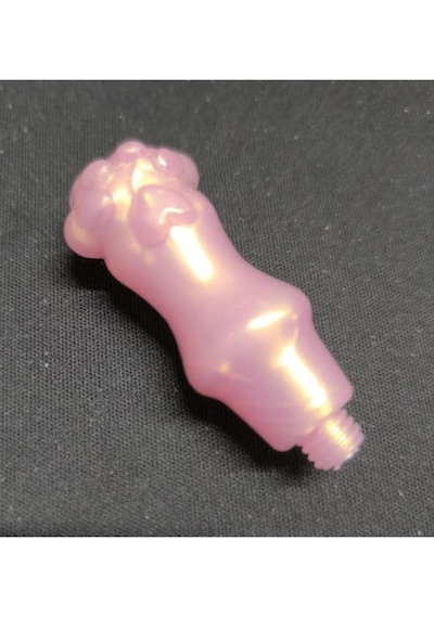Mum Mühürü Sapı Kedi Patisi Model Sentetik Reçine Sedef Pembe M8 Karışık