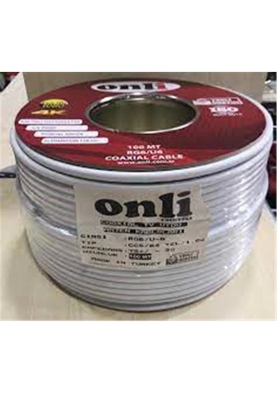 Onli On-8001 Rg6-u6 96 Tel 1,02 Ccs-al 100 Metre Anten Uydu Kablosu