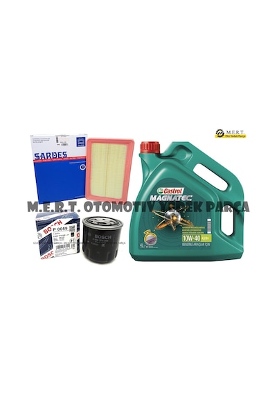 Hyundai Accent 1.3 Bakım Seti Hava Yağ Filtre Castrol 1997-2000