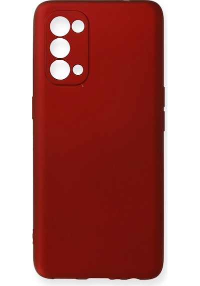 Newface - 819 - Oppo Reno 5 Pro Kılıf First Silikon - Ece-umay - - Bordo