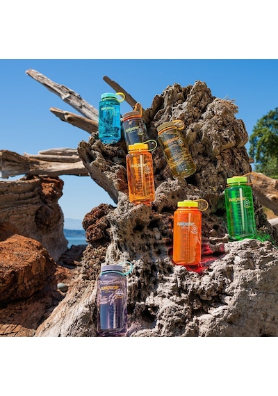 Nalgene Wide Mouth 32 Oz Suluk Matara 1 Litre Glowyld Turtle 682025-0030 Yeşil