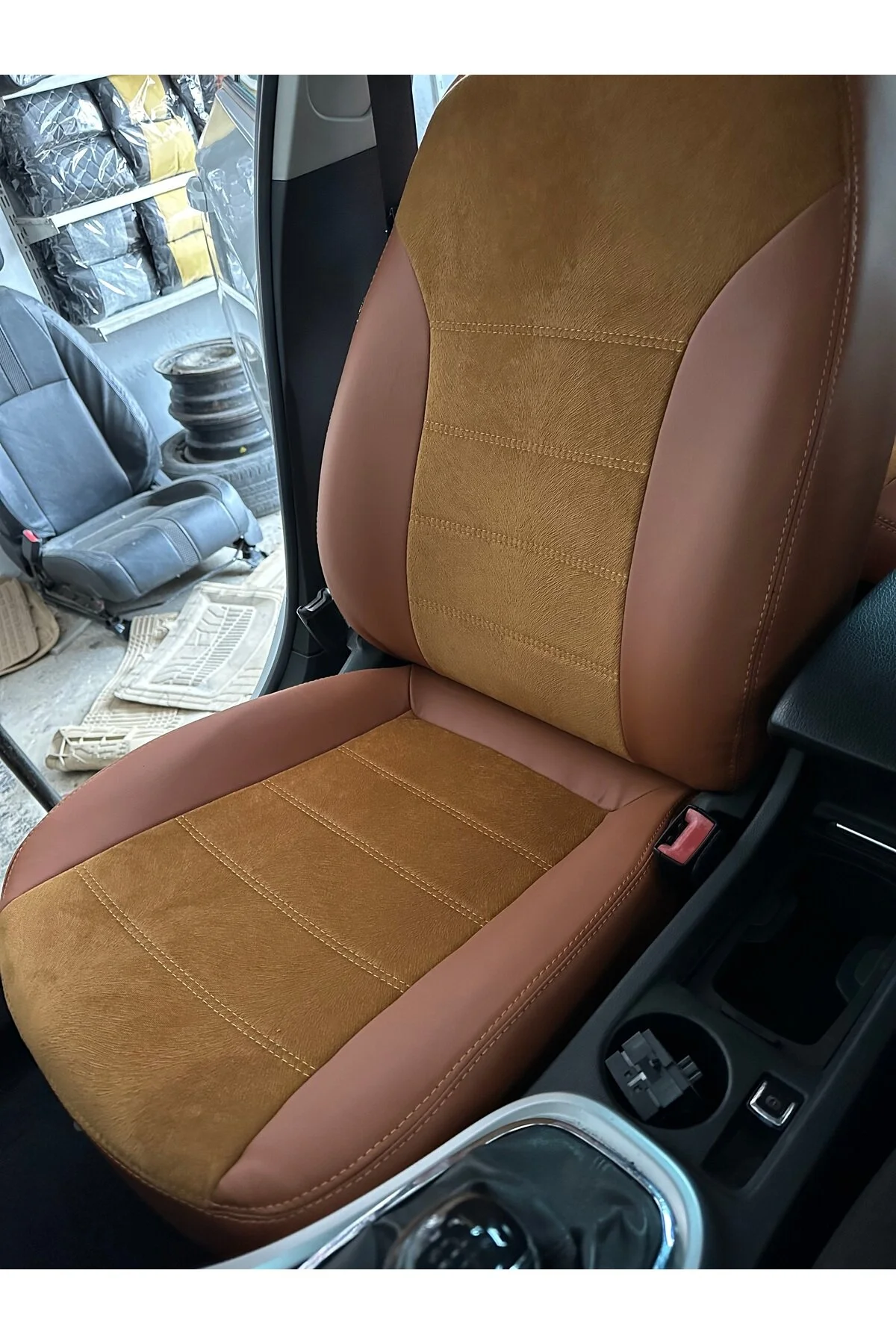 Opel Astra Araca Özel Koltuk Kılıfı Taba