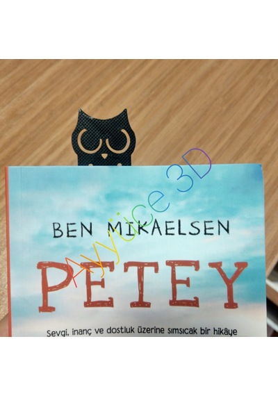 Ayyüce 3d, Harry Potter Baykuş Kitap Ayracı , 2'li Set, Siyah