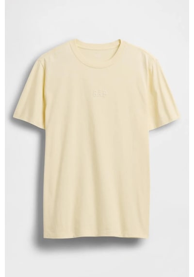 Gap Erkek Everyday Soft Mini Logo Detaylı Sarı T-shirt-14307