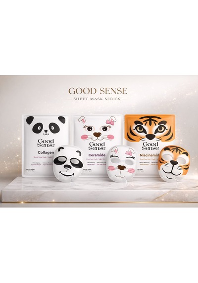 3 Lü Hayvan Serisi Kağıt Yüz Maskesi Seti Panda Kolajen-tiger Niacinamide-rabbit Ceramide Bakım