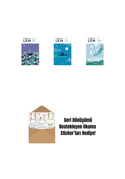 Küvette Bulunan Günce Sl14 + Yukarı Kale Sl11 + Gelecekbilim Kongresi Sl7 + Okuma Sticker'ları
